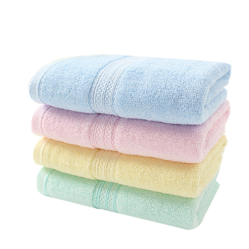 Manufacturers Wholesale Plain Household Adult Towel Bamboo Fiber Face Towel 32*73Cm Soft Absorbent Face Towel Item Picture