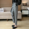 New casual pants for autumn and winter: thickened tweed pants, high-waisted radish pants, loose skinny pants, versatile cigarette tube pants Specification image