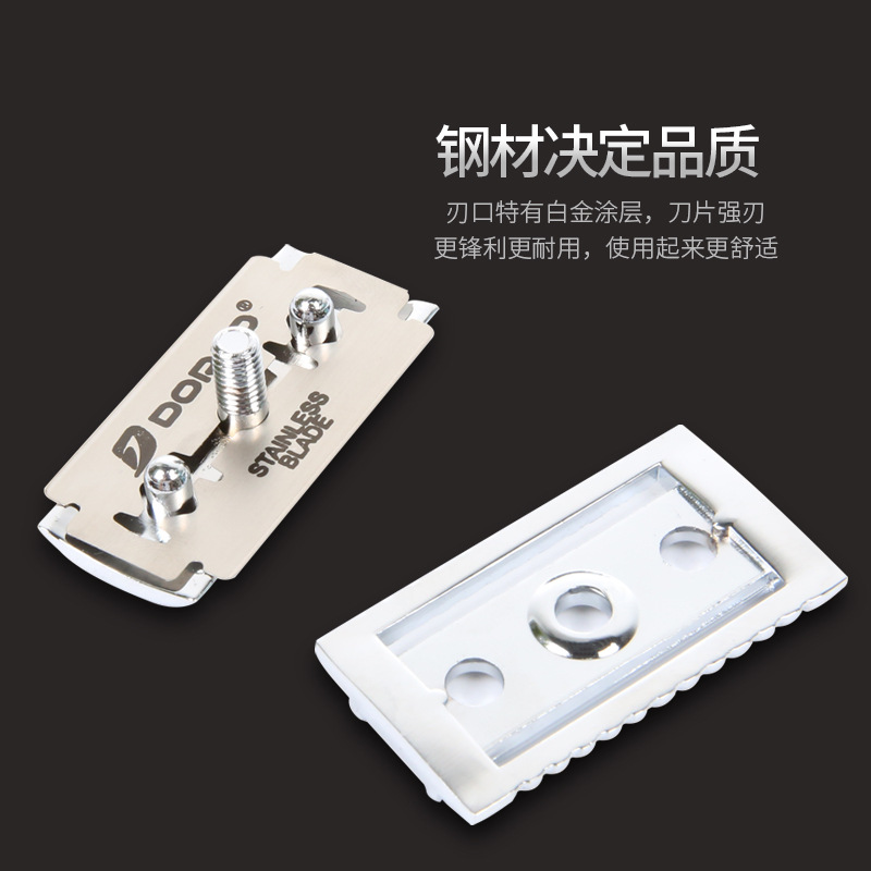 Old Fashioned Shaver Beard Knife Men's Manual Shaver Double-Sided Blade Stylish Retro Shaver Application Scenario