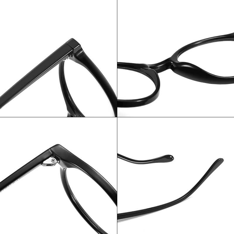 新款防蓝光眼镜复古平光镜圆形镜框近视镜架男女通用平光眼镜批发详情图4