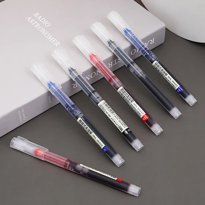 Simple Direct Liquid Neutral Pen Students Creative Roller Pen Large Capacity Quick Drying Direct Liquid Pen Test Learning Signature Pen