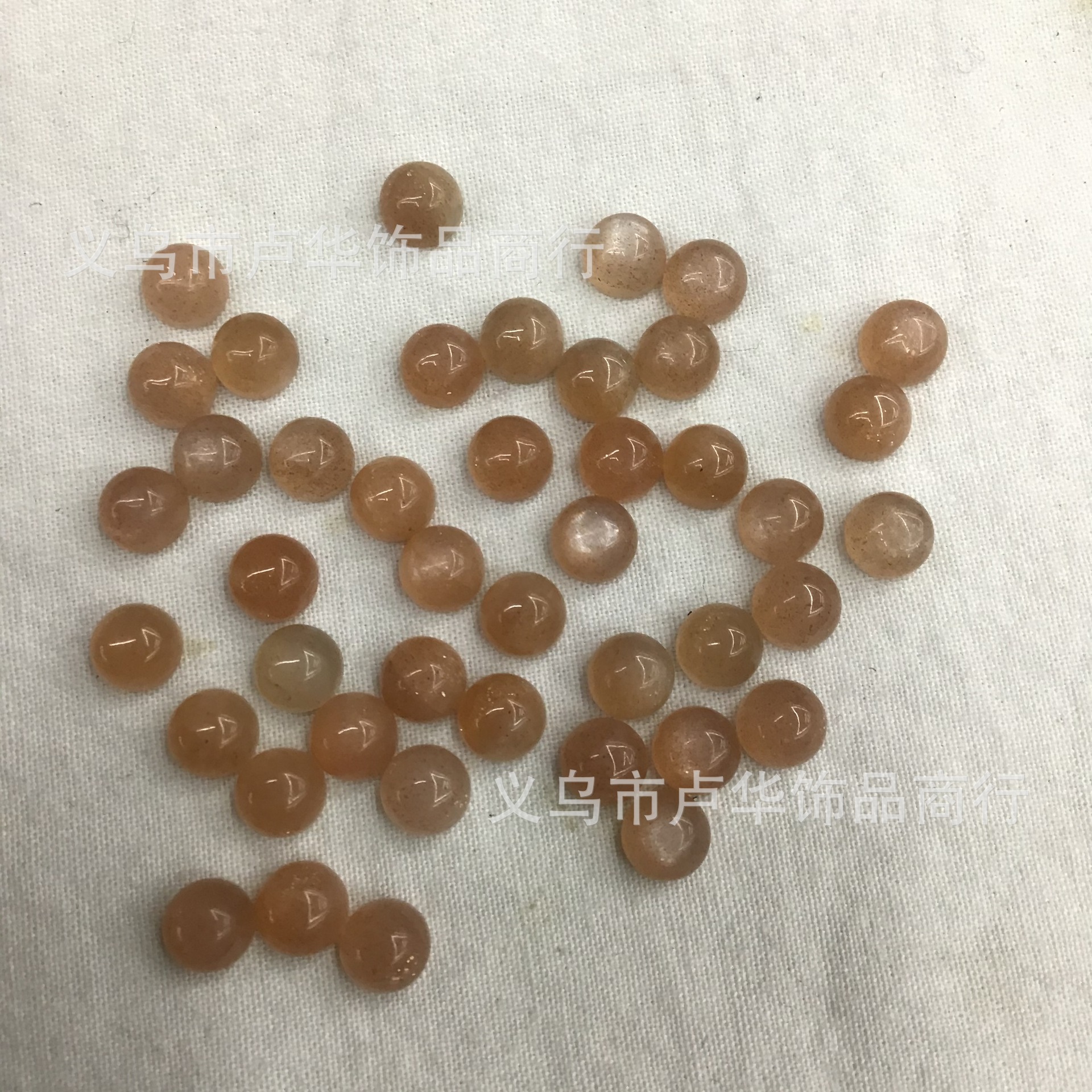 Cross-border factory direct sales of red-patterned ring face gemstones, European and American fashionable sunstone rough stone handicrafts wholesale