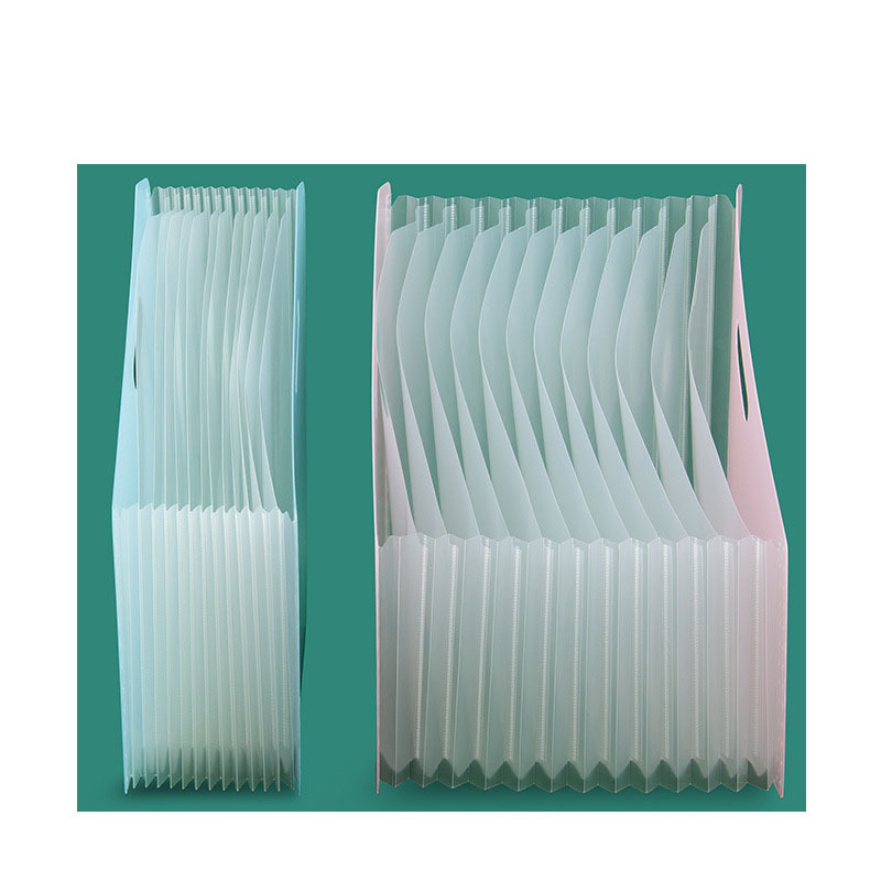 13-compartment slanted standing vertical organ bag file storage bag, retractable multi-layer student test paper folder Item Picture