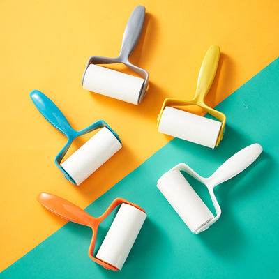 Portable sticky clothes pet sticky hair roller hair remover roller dust removal brush