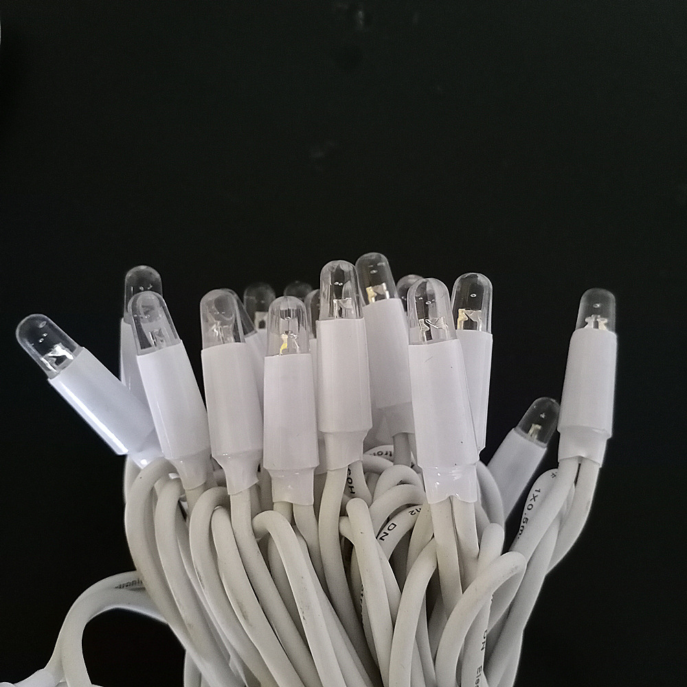 New European rubber line potting light string with flash bubble LED shell festival light, white waterproof outdoor color light Application Scenario