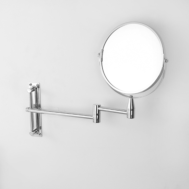 双面挂墙化妆镜 伸缩摇臂补妆镜美容镜 金属化妆镜梳妆镜厂家直销