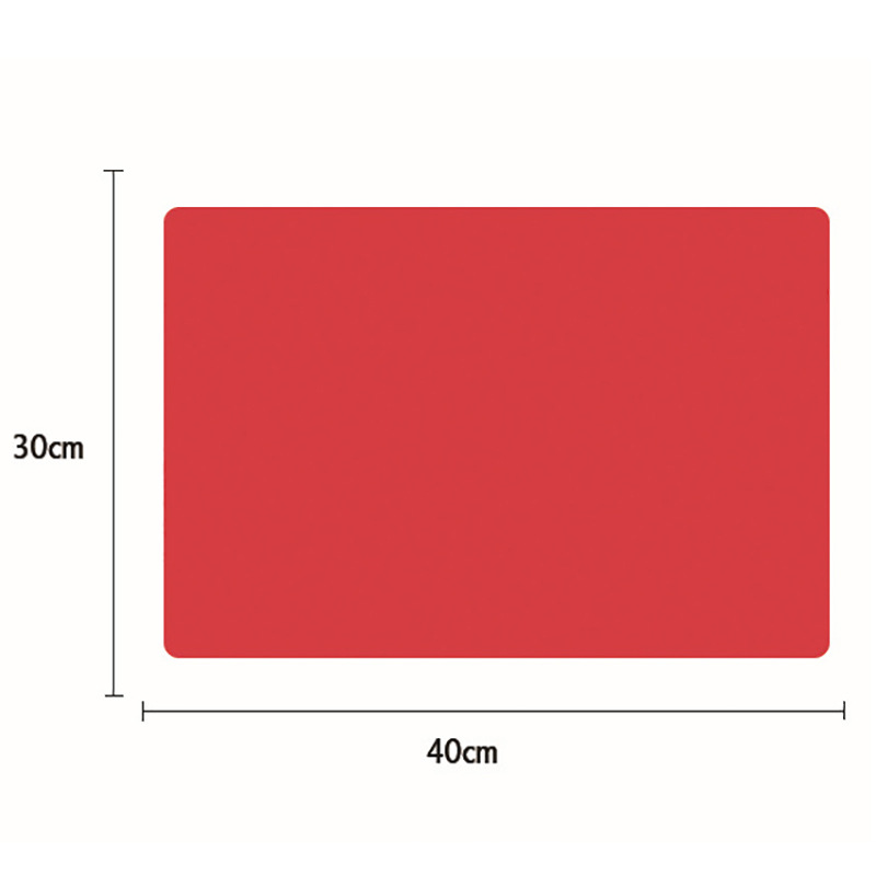 Thickened Silicone Placemat Western Placemat Baking Tools Silicone Placemat Cup Placemat Kitchen Mat 40*30Cm Specification drawing