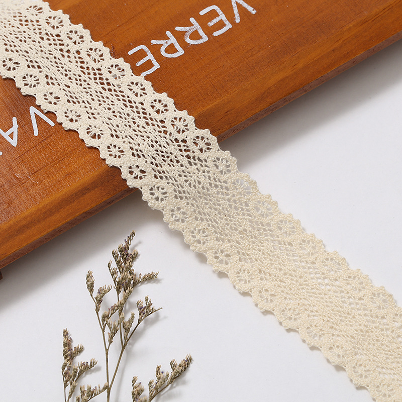 Factory Direct Sales Of Solid Color Cotton Thread Clothing Accessories Lace Diy Furniture Soft Lace Lace Spot Wholesale details Picture