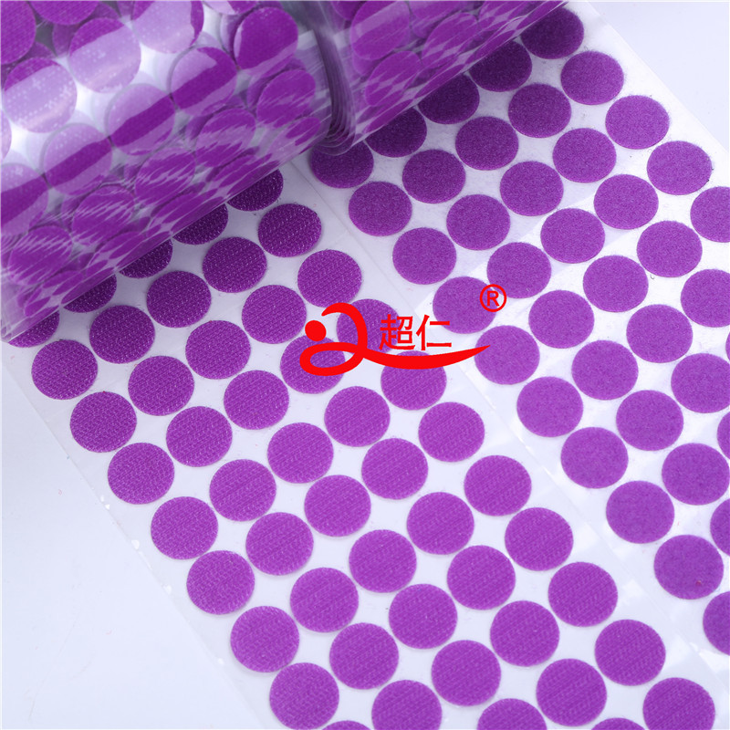 Color 2Cm Round Red Wedding Transparent Film Back Glue Velcro Dot Quiet Book Amazon Express Specification drawing