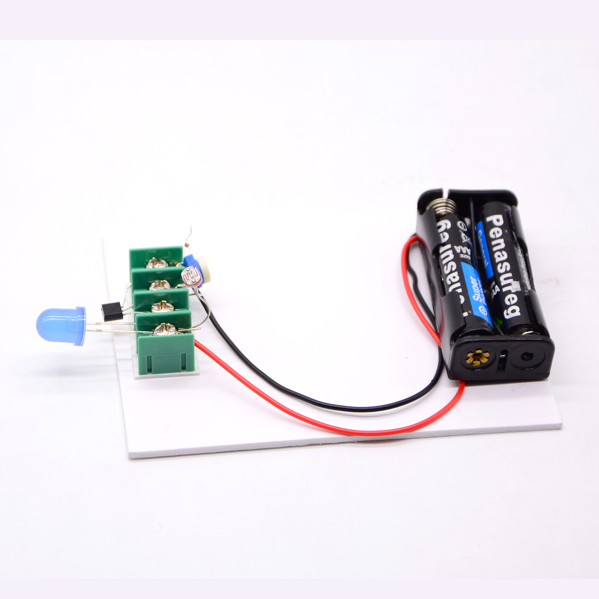 diy self-made light control automatic light STEM laboratory technology small invention circuit link teaching AIDS