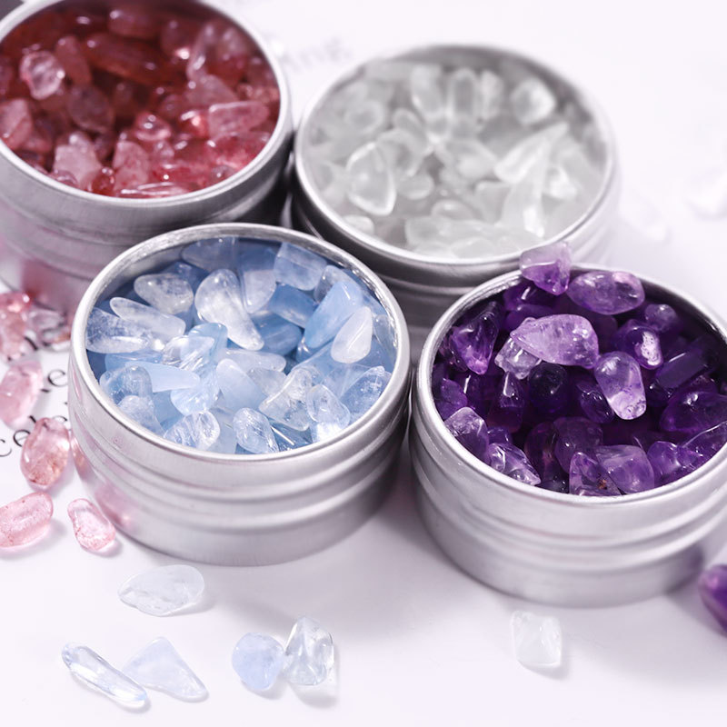 New Japanese Natural Nail Crystal Jewelry Strawberry Crystal White Crystal Mesh Red Irregular Stone Diy Decoration Specification drawing