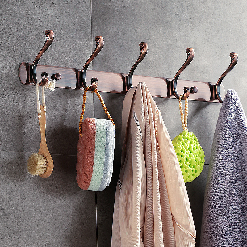 Hardware hooks, row hooks, wall-mounted large coat hooks, towel hooks, clothing and hat hooks, bathroom coat hooks, coat hook racks Application Scenario