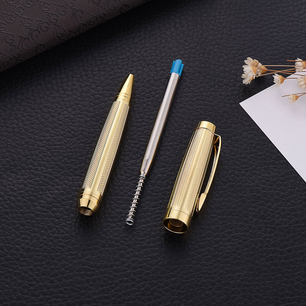 New fashionable and creative ballpoint pen, business ballpoint pen customization company LOGO, rose gold metal ballpoint pen Application Scenario