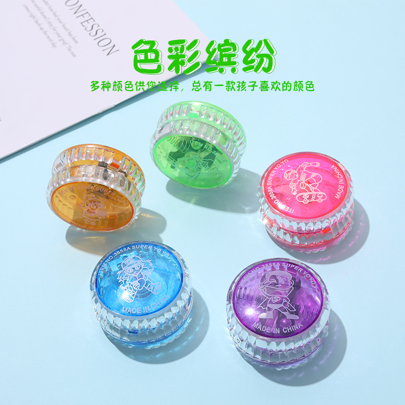 T儿童塑料发/炫光溜溜球/yoyo球带细节图