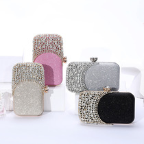 Net red set diamond dinner bag lady holding dress bag disco shining lady banquet cheongsam handbag makeup bag