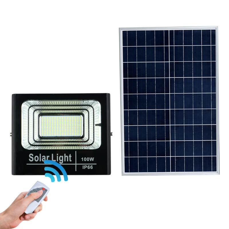 Solar lamps, garden lamps, LED solar floodlights, new rural household solar street lamps, 100W floodlights Item Picture
