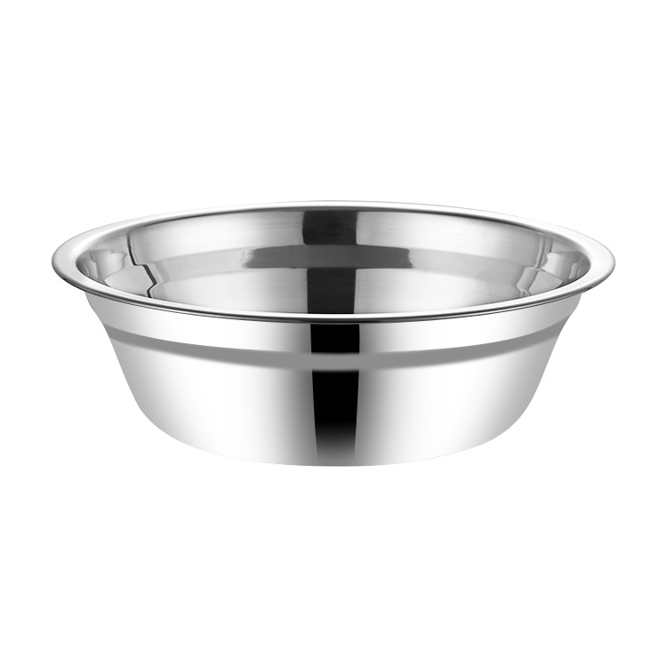 【 Factory Goods 】 Thickened 304 Stainless Steel Basin Soup Basin Household Egg Beating Basin Canteen Soup Bowl Rice Bowl Gift Basin Item Picture