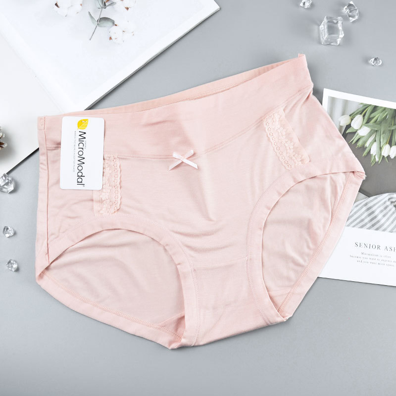 MD summer 50 modal MD bragas de mujer talla media grande cintura media con encaje bragas de mujer modal F221 Specification image