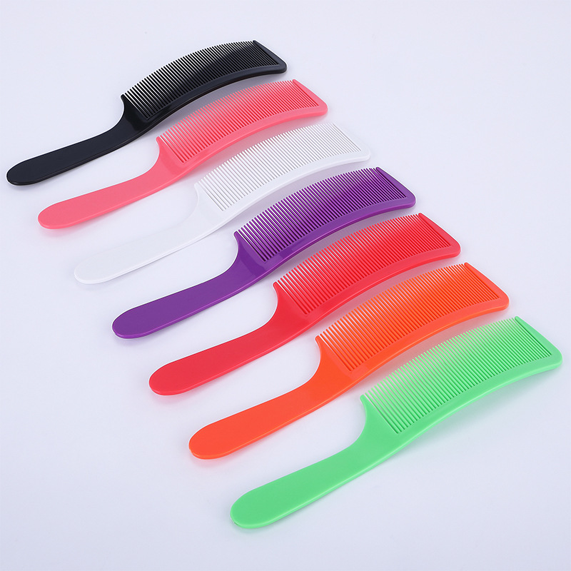 Factory direct supply men's hair cutting S-shaped clipper, arc-shaped comb, round head flat comb, curved comb, salon, flat hair styling, shanilak