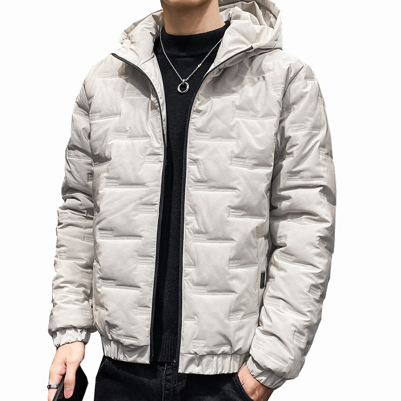 Men's cotton-padded jacket 2022 winter Korean style Japanese down cotton-padded jacket winter coat hooded cotton-padded jacket men Cross-border Amazon Item Picture