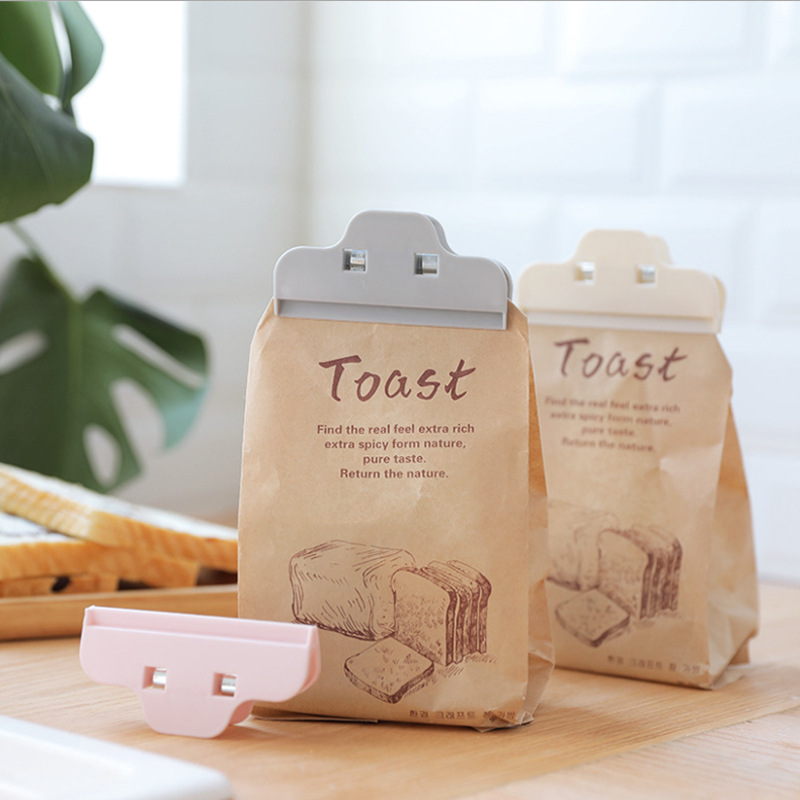 Food sealing clip Plastic large moisture-proof plastic bag sealing clip Snack fruit sealing clip household tea clip