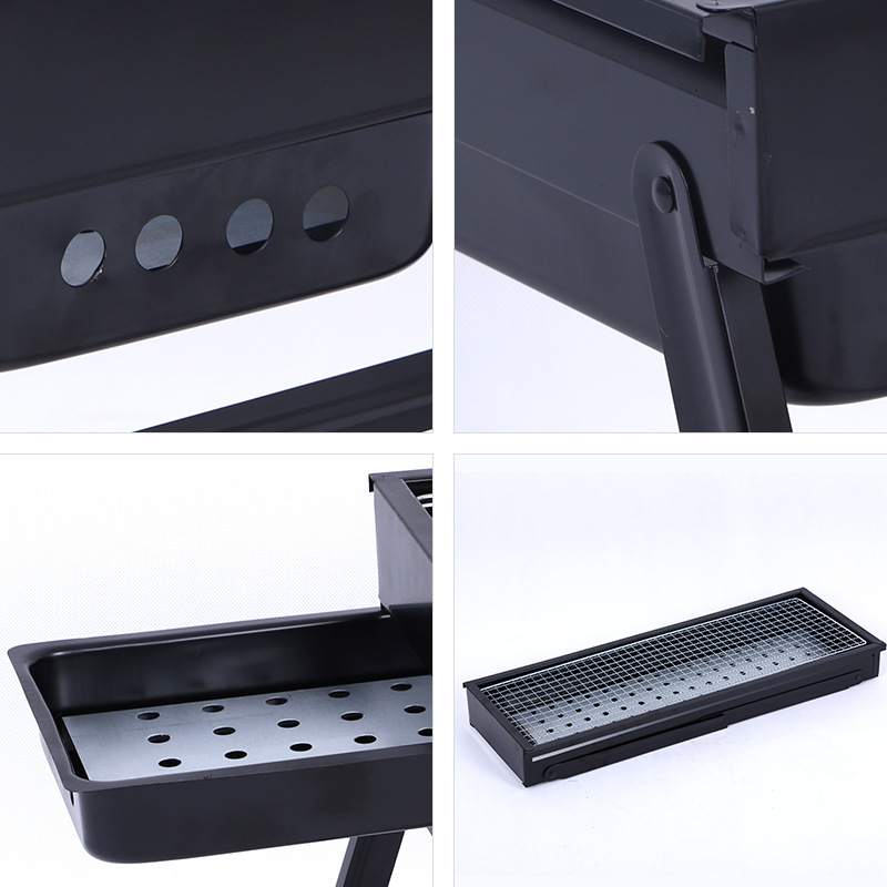 Manufacturers Direct Spot Wholesale Outdoor Bbq Charcoal Portable Barbecue Grill Grill Grill Folding Grill Grill details Picture