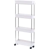 Kitchen and bathroom crevice storage rack, refrigerator crevice storage rack, multi-layer mobile trolley, floor-standing storage rack Item Picture