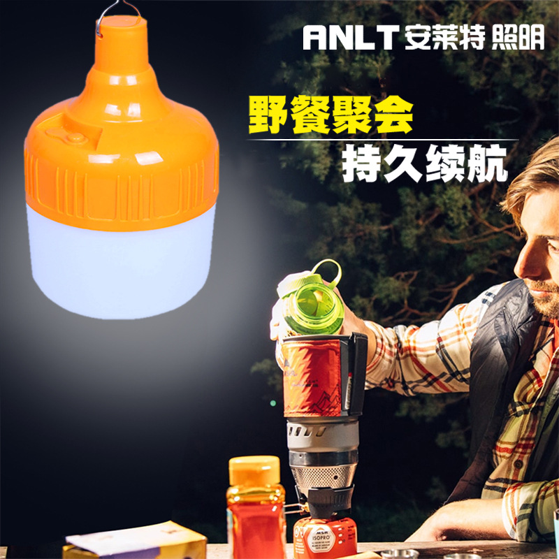 Outdoor LED solar rechargeable camping lights, ultra-bright emergency tent lights, lighting for street stalls and night markets Specification image