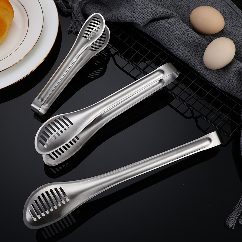 Stainless Steel Food Tongs Barbecue Tools Steak Tongs Baked Bread Tongs Thickened Food Tongs