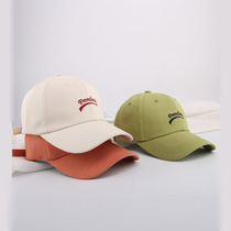 New English alphabet embroidery soft top casual baseball cap Korean version of students men and women outdoor sunscreen cap cap Zi tide