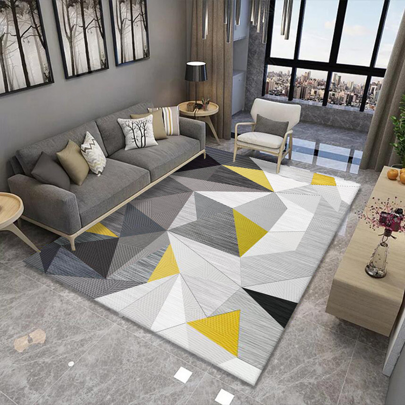 Cross-Border Nordic Geometric Living Room Carpet Abstract Striped Sofa Coffee Table Carpet The Hotel Is Covered With Large Carpet details Picture