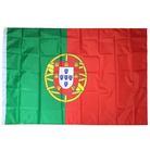 跨境供应葡萄牙国旗3*5FT 4号90*150CM涤纶布旗帜葡萄牙旗帜