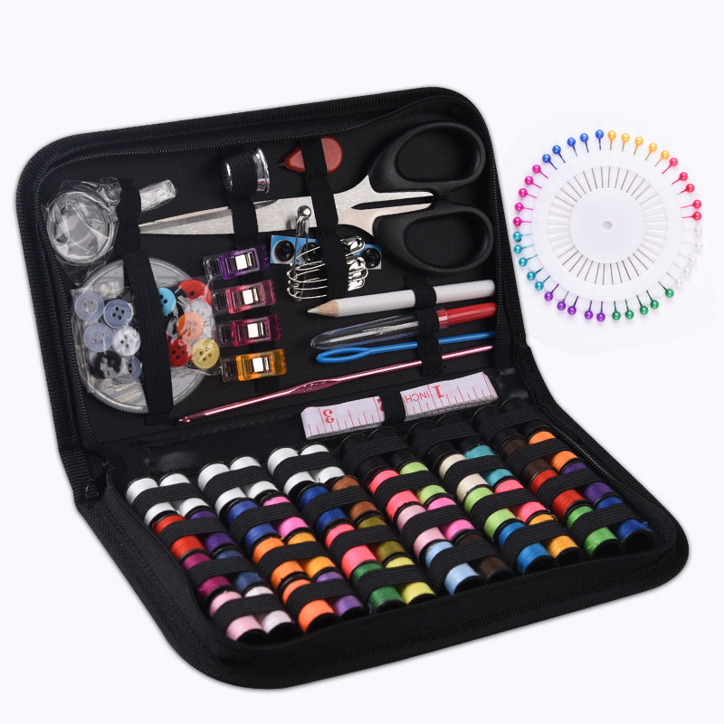 A 172-piece set of home and travel sewing kit, hand-stitching cloth bag, multi-functional and convenient sewing kit details Picture