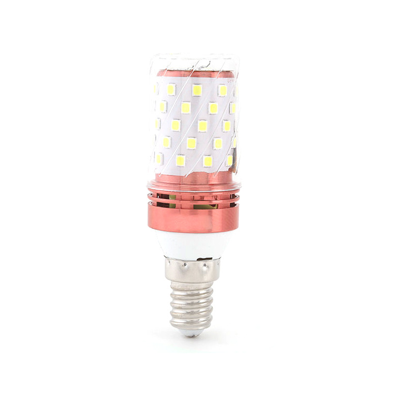 超亮LED节能灯玉米灯E14小螺口家用蜡烛灯客厅灯吊灯水晶灯卧室灯白底实物图