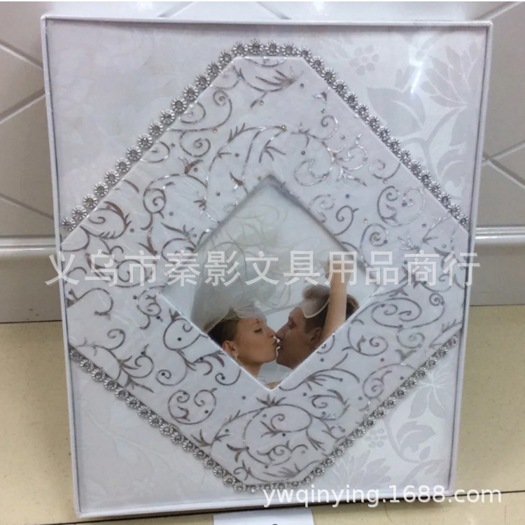 High-end fabric Wedding photo album, family insert style photo album, thin fabric adhesive photo album Wedding album Specification image