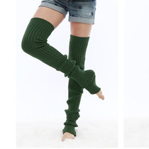 Cross-winter women's thickening and lengthening thigh knitted knitted knitted knitted knitted knitted knitted knitted knitted socks over the knee leg cover socks warm knee pads
