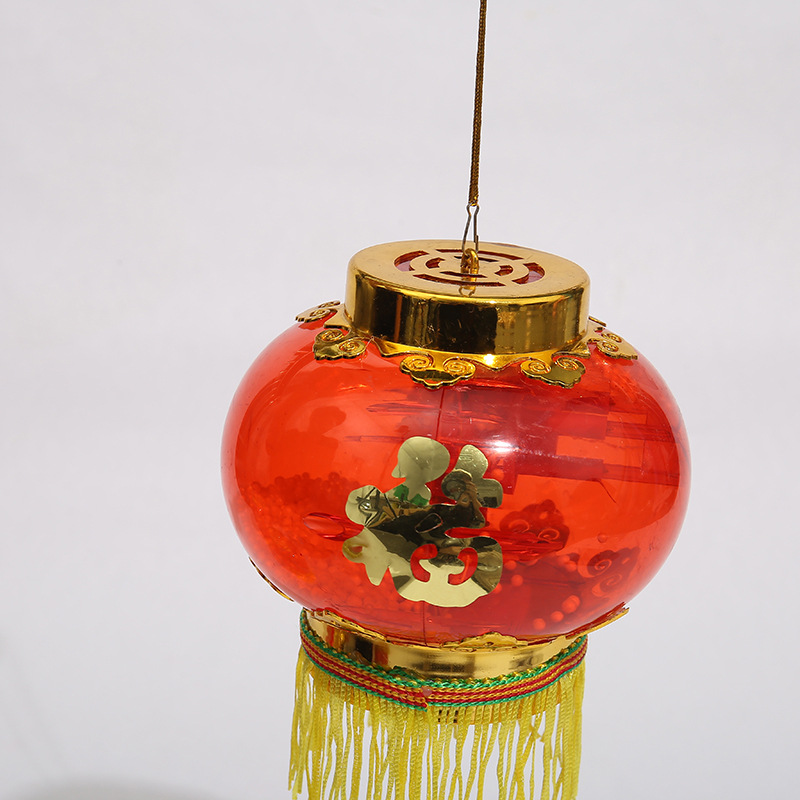 元宵节花灯中秋节花灯节庆灯笼喷雪满天星水晶红灯笼厂家货源节日