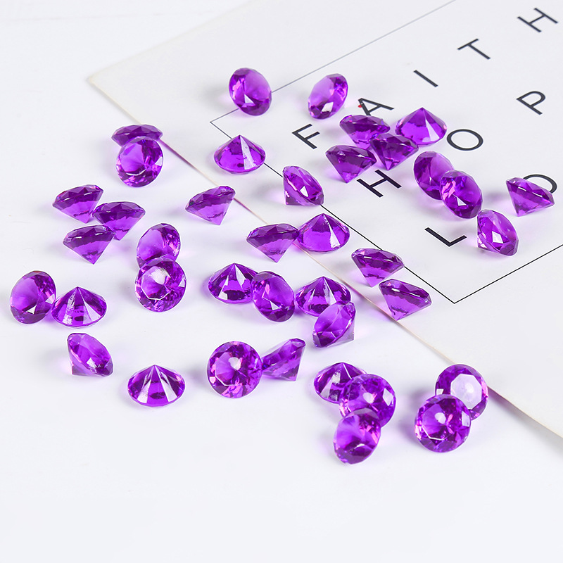 20Mm Diamond Imitation Taiwan Acrylic Tip Bottom Diamond Acrylic Jewelry Accessories Foreign Trade Naked Diamond Wholesale Item Picture