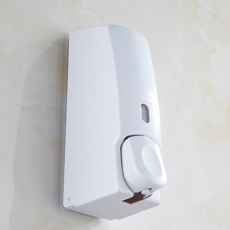 ABS plastic foam soap dispenser, manual foam soap dispenser, wall-mounted hotel foam dispenser, 600ML foam details Picture