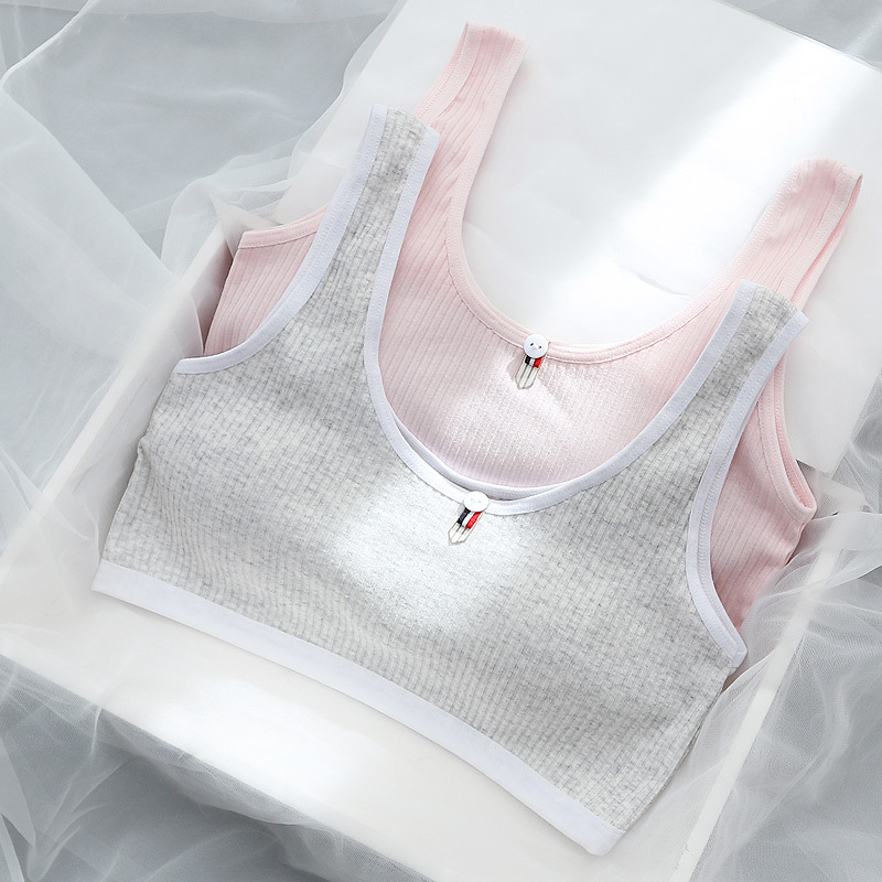 2022 New Growing Girls Bra Vest High School Students With Chest Pad Seamless Student Chest Sports Underwear Autumn Specification drawing