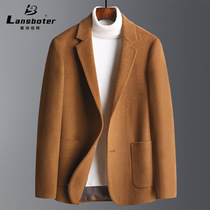 Casual suit Autumn and winter thick woolen suit for men trend slim wool small suit for men