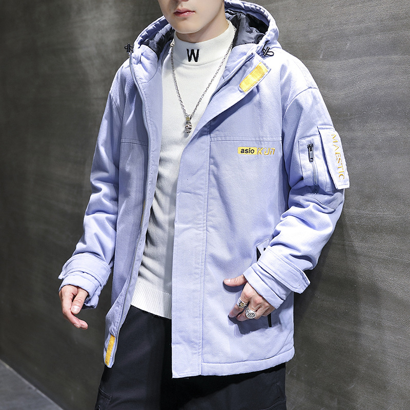 A new loose, casual and trendy winter cotton-padded jacket for men in Korean style Specification image