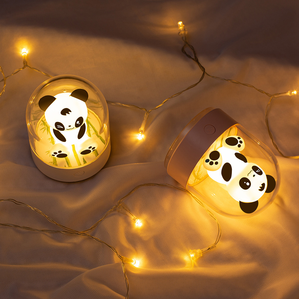 Creative Panda Aromatherapy Night Light Cute Little Animal Aromatherapy Machine Colorful Mini Miniature Aromatherapy Night Light details Picture