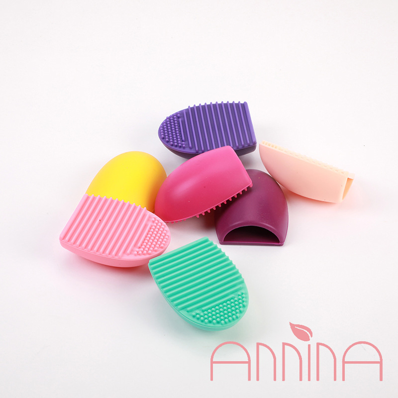 Annina Silicone Scrubber Multi-Function Zone Scrubber Makeup Brush Cleaning Beauty Tools Scrub Pad Application Scenario