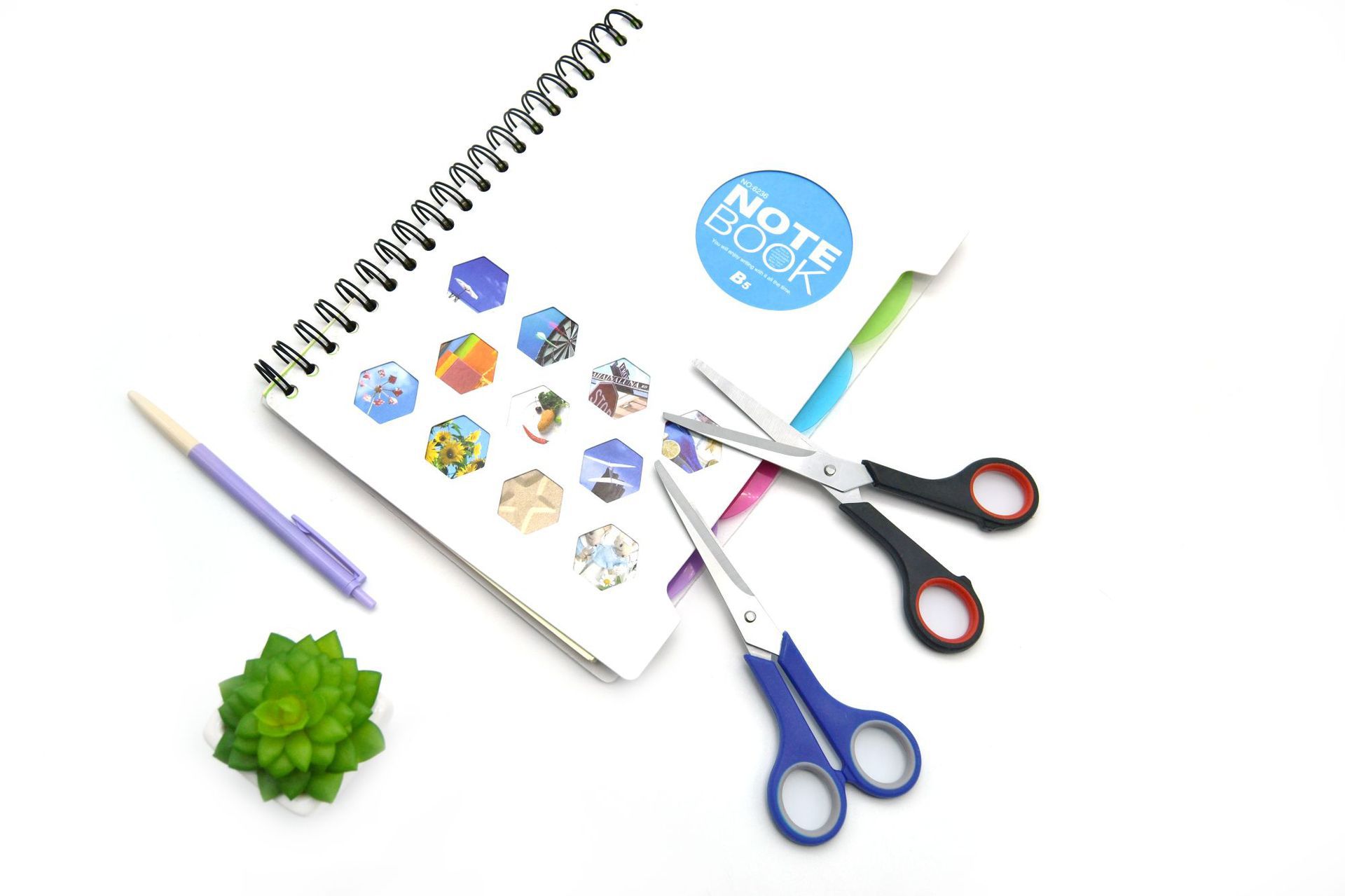 Office supplies scissors Household rubber paper-cutting knife Office stationery scissors student tailor paper-cutting knife dedicated full figure
