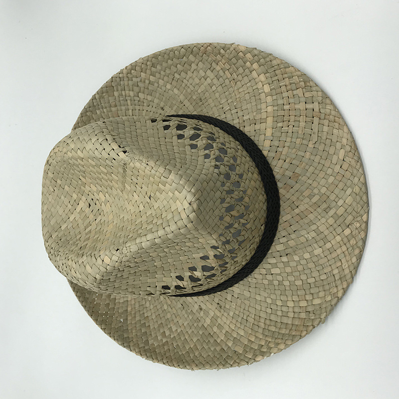 Casual Korean-style simple salty straw hat, fashionable and easy to match. Large-brimmed straw hat manufacturer supports wholesale in stock details Picture