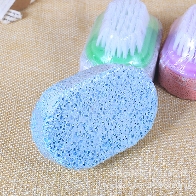 Multi-color double-sided exfoliating foot stone brush, foot massage board brush, exfoliating nail brush, calluses and beauty tools Application Scenario