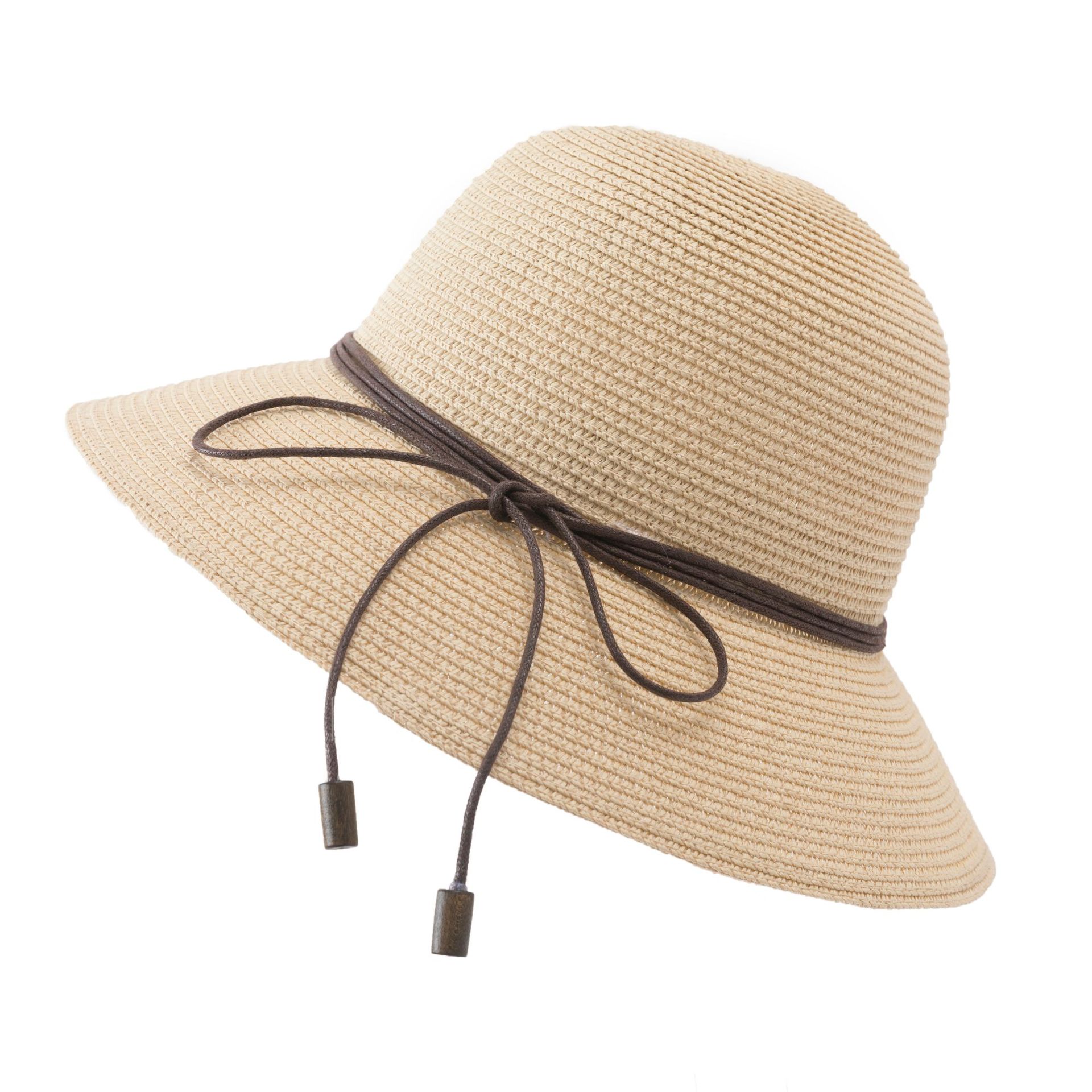 New Straw Hat Female Summer Small Fresh Foldable Sun Protection Hat Leisure Vacation Beach Beach Hat In Stock Specification drawing