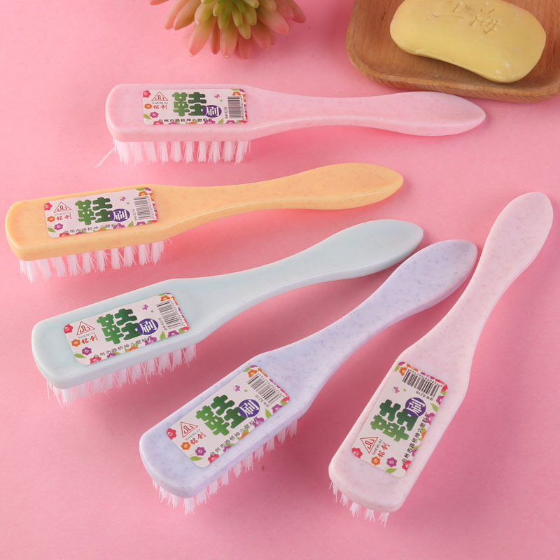 Wholesale of daily necessities shoe brushes, plastic soft-bristled long-handled laundry brushes, household cleaning brushes, and colored shoe washing brushes Specification image