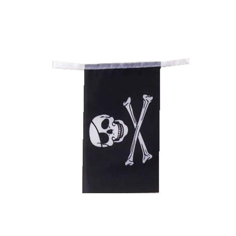 Cross-border supply of 100 pirate flags, 14*21cm, for indoor and outdoor decoration and atmosphere arrangement Item Picture